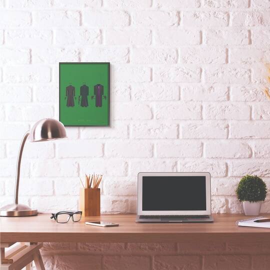 Stupell Industries Matrix Fashion Design Wall Accent with Black Frame